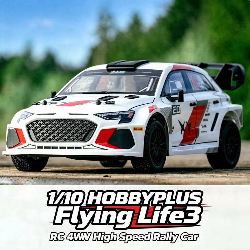 Rc Hobby Plus - รถแข่งดริฟต์จำลองแบบรีโมทคอนโทรล 1/10 HOBBYPLUS Flying Life3 รุ่นใหม่