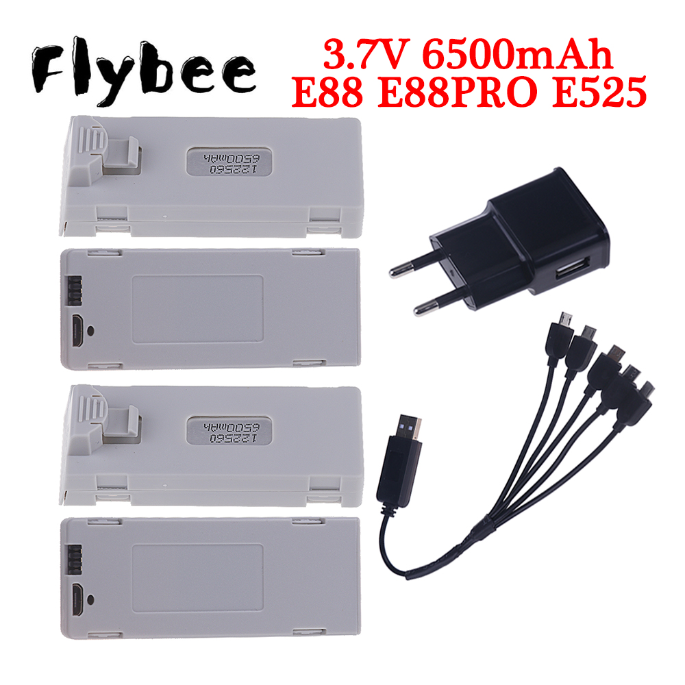 Rc Hobby Airplanes - แบตเตอรี่ E88เดิม3.7V 6500mAh Lipo สำหรับ E88