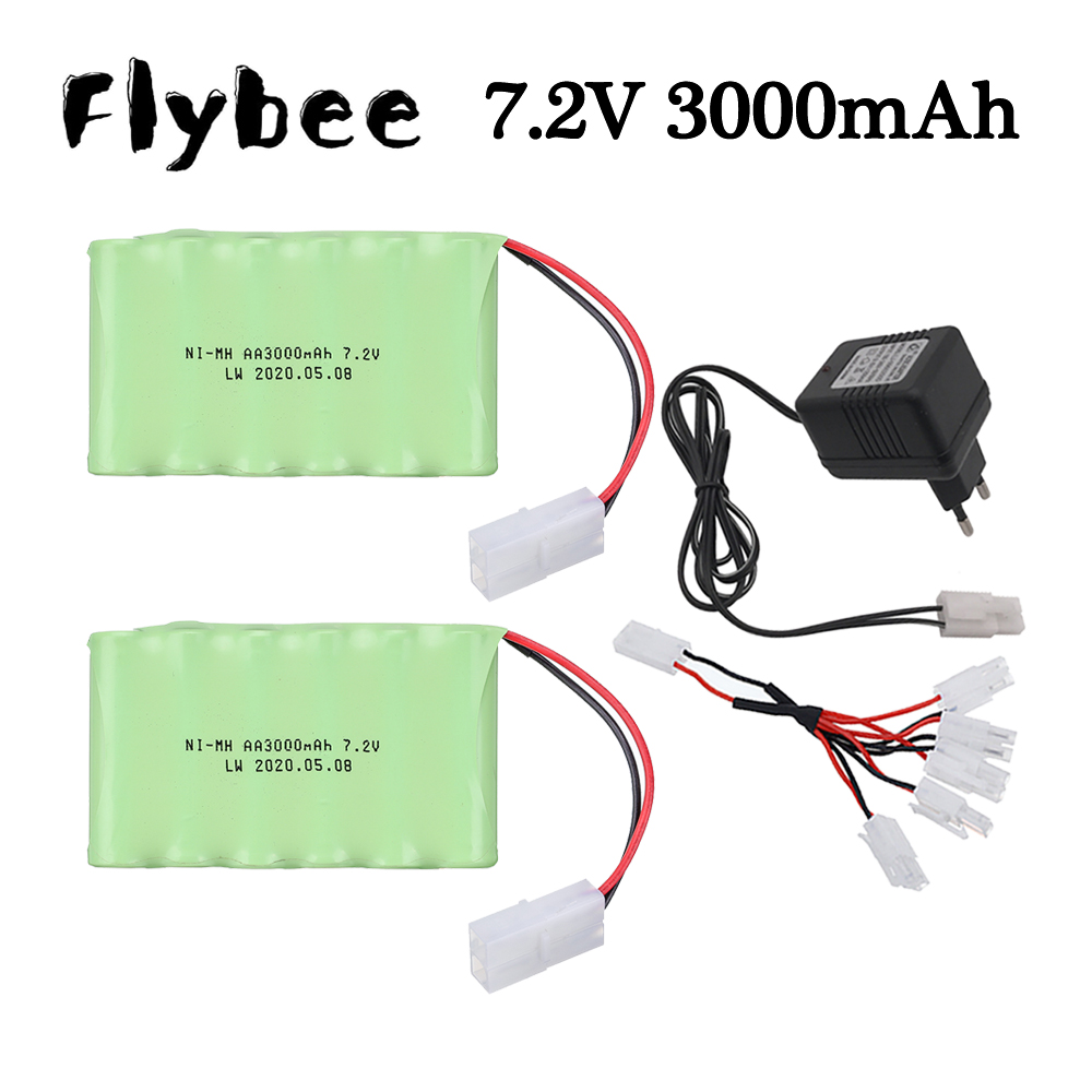Rc Hobby Tank - (ปลั๊ก Tamiya) แบตเตอรี่3000mAh 7.2V สำหรับของเล่นรถ RC