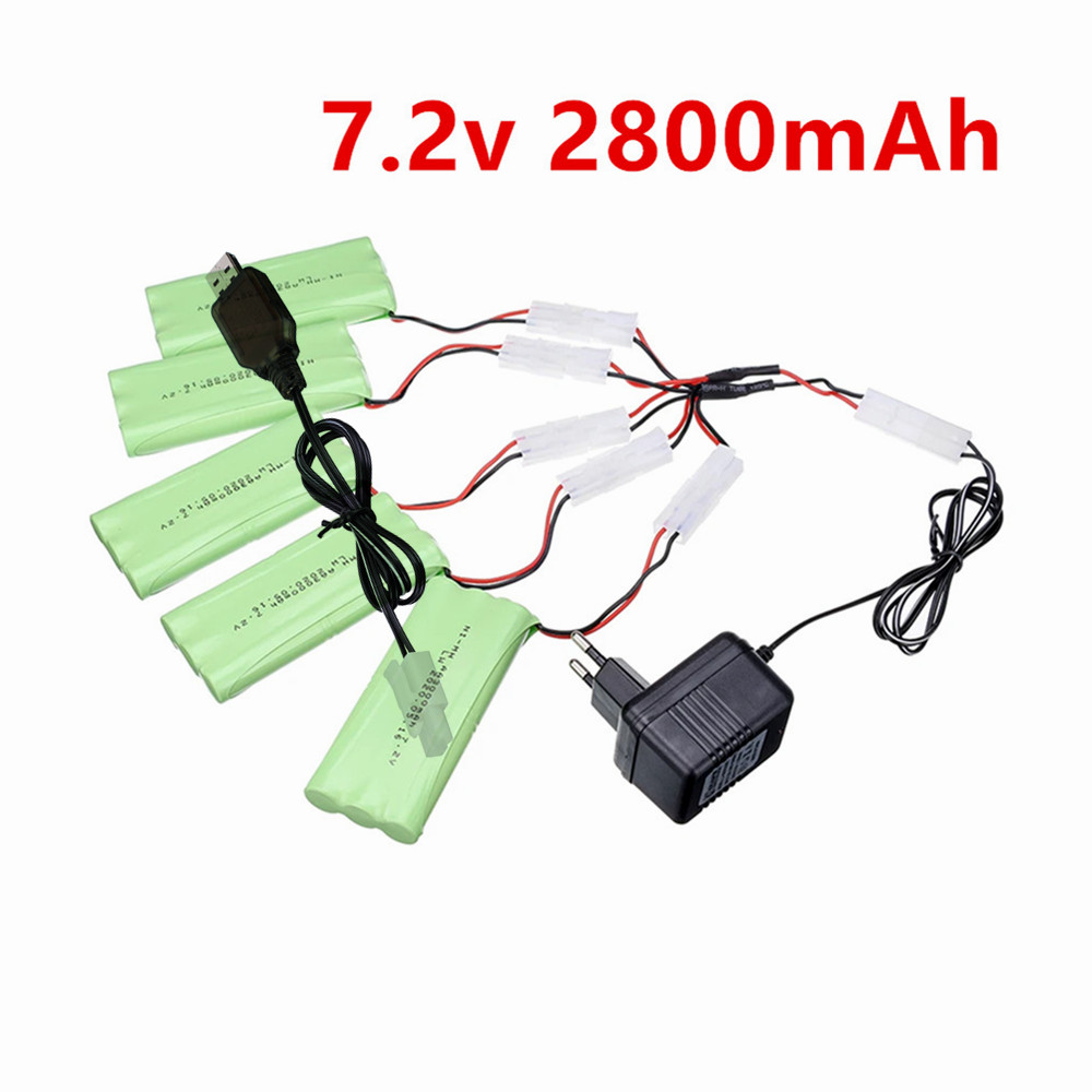 Rc Hobby Tank - แบตเตอรี่ (Tamiya Plug) 2800mah 7.2V สำหรับรถของเล่นบังคับวิทยุ