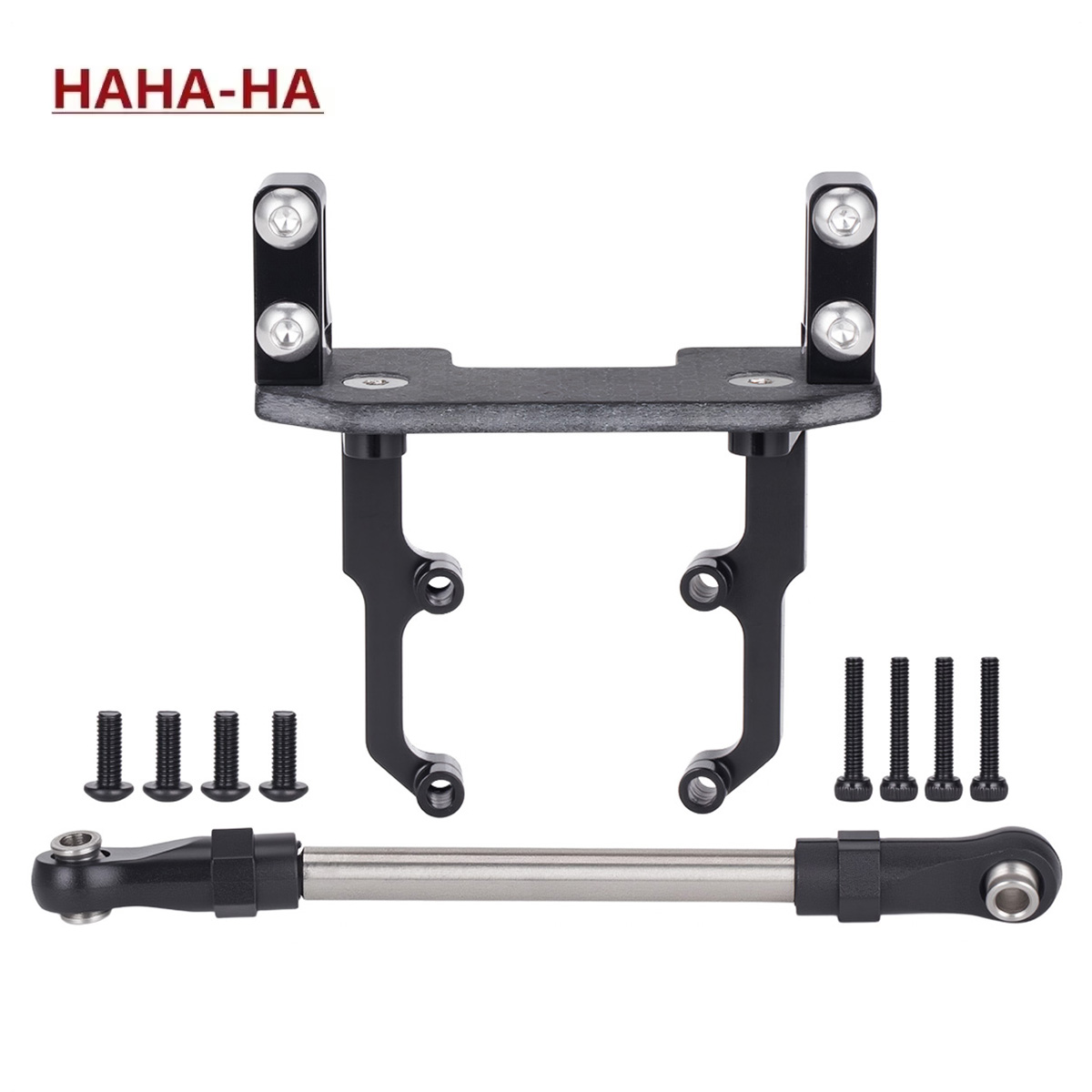 Rc Hobby Products - ฐานติดตั้งเซอร์โวอะลูมิเนียมอัลลอยพร้อมลิงค์พวงมาลัยสำหรับ Axial SCX10 II 90046 AR44