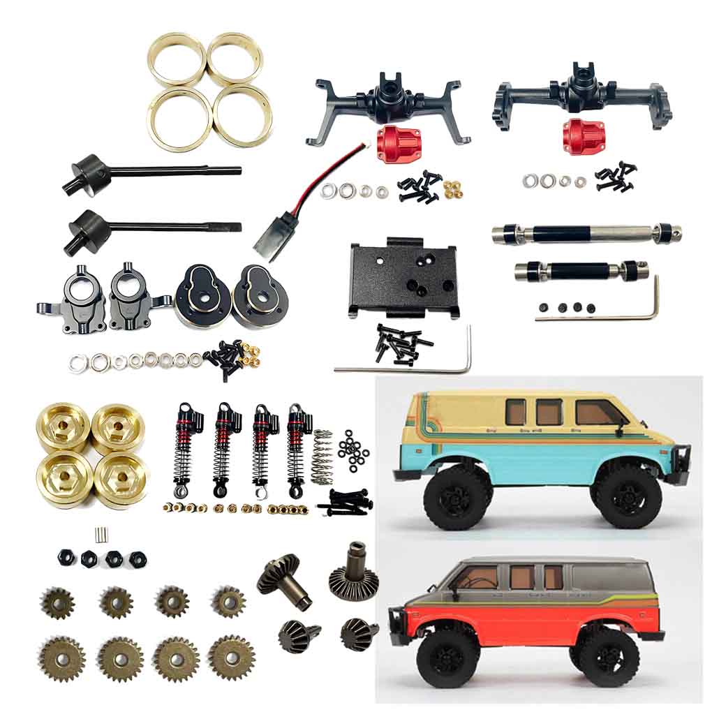 Rc Hobby Plus - อะแดปเตอร์ดุมล้อตัวหน่วงการสั่นสะเทือนอะไหล่อัพเกรดเฟืองท้ายเพลาขับกลาง CVD สำหรับ hobbyplus 1/18 RC