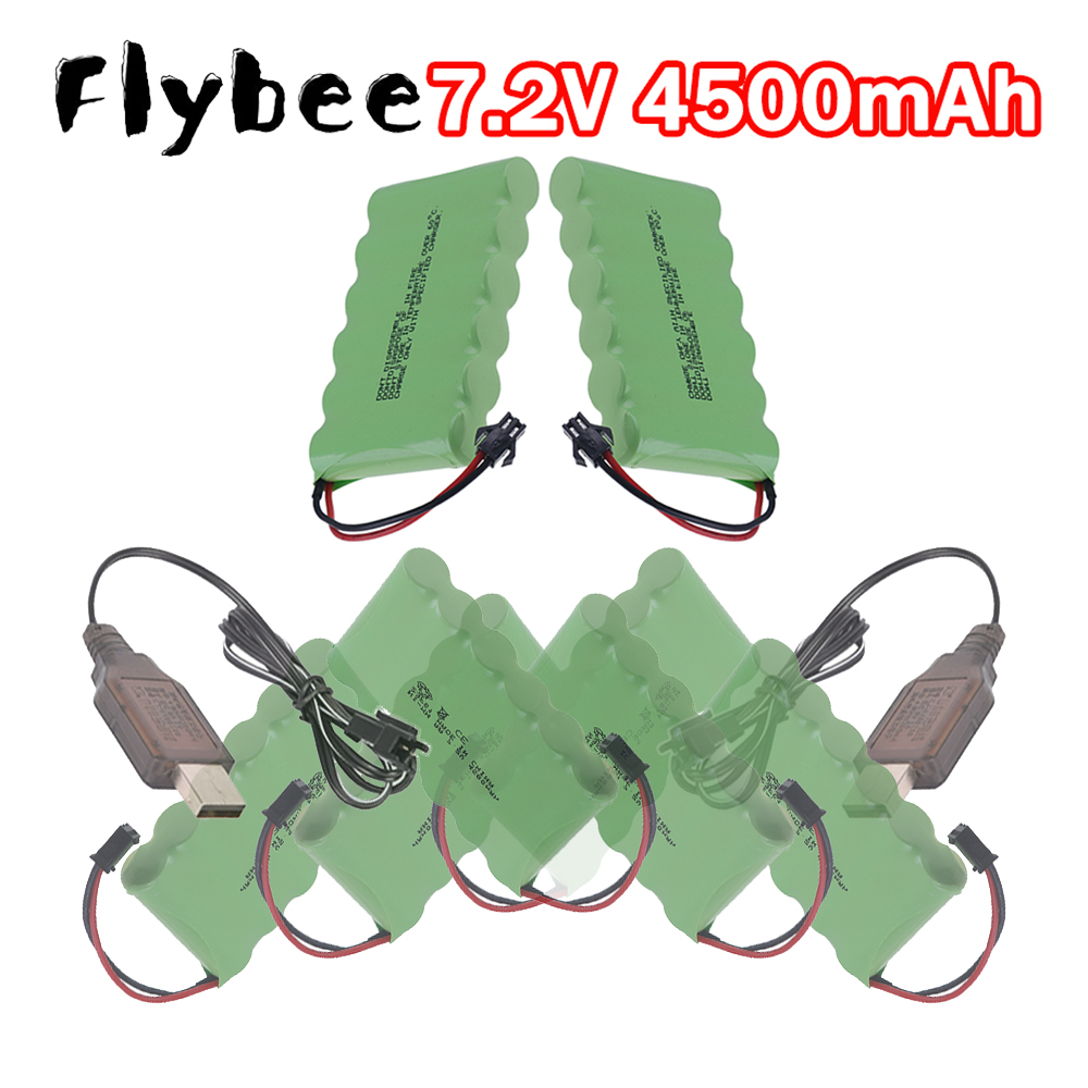 Rc Hobby Tank - แบตเตอรี่ AA 4500mAh แบบชาร์จใหม่ได้ 7.2V NiMH