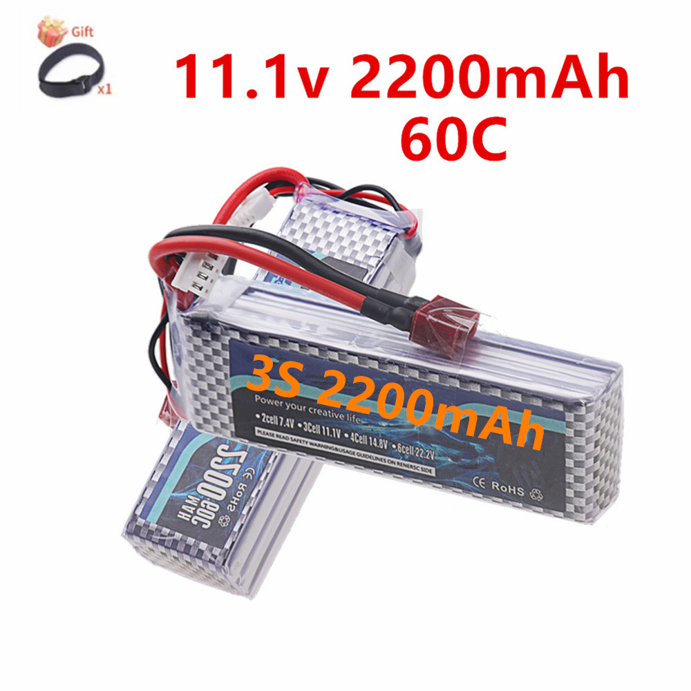 Rc Hobby Airplanes - แบตเตอรี่ลิเธียมโพลิเมอร์ 3S 11.1V รุ่น Deans T