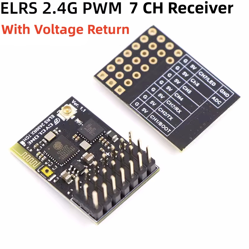 Rc Hobby Toys - Elrs 2.4G PWM ตัวรับสัญญาณ7CH 6CH crsf