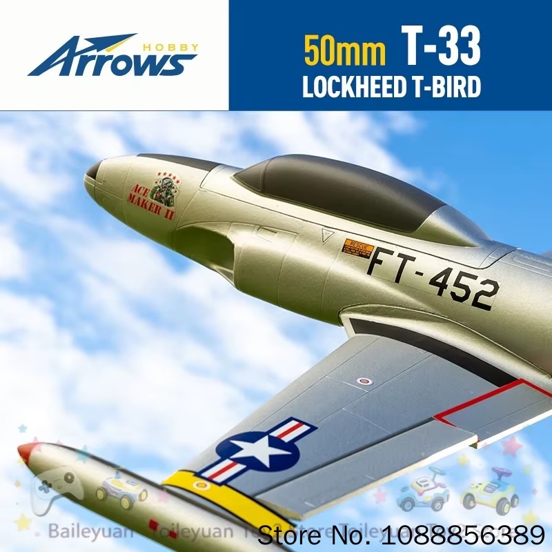 Rc Hobby Park - สินค้าใหม่เข้าสต็อก เครื่องบินจำลองบังคับวิทยุ บลูแอโรว์ T-33 T33 ขนาด