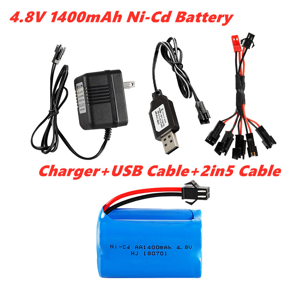 Rc Hobby Tank - 4.8v 1400mah แบตเตอรี่ Ni-Cd สําหรับของเล่น Rc