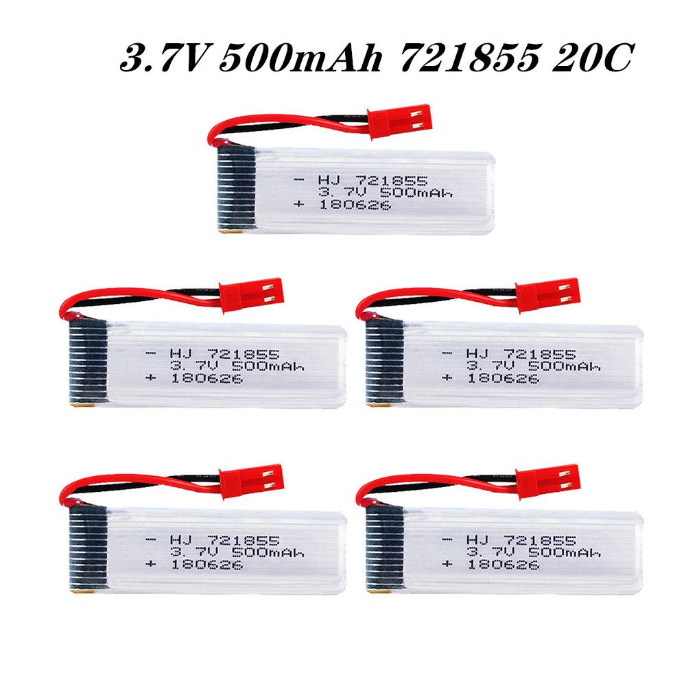 Rc Hobby Airplanes - แบตเตอรี่ Lipo 3.7V 500mAh 721855 20C