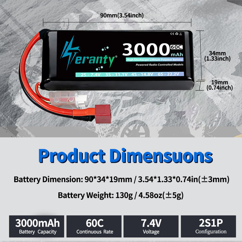 แบตเตอรี่ลิเธียมโพลิเมอร์ TERA - Rc Hobby Airplanes บทวิจารณ์และราคา