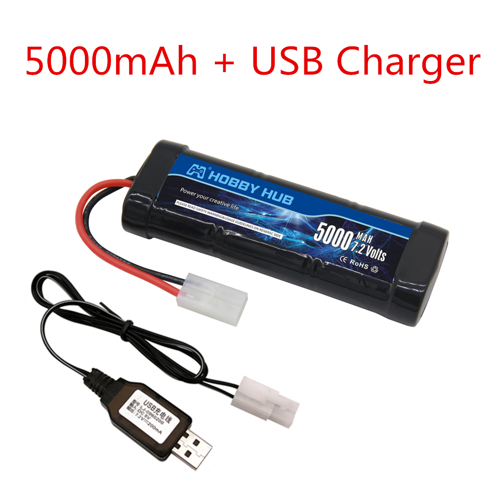 แบตเตอรี่ใหม่ 7.2V 5000/6800mA - Rc Hobby Tank บทวิจารณ์และราคา