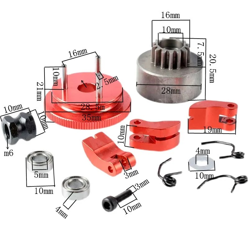 ชุดคลัตช์ฟลายวีล Universal 14T - Rc Hobby Nitro บทวิจารณ์และราคา