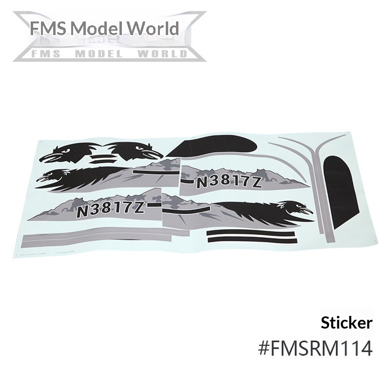 FMS RC เครื่องบินสติ๊กเกอร์สำห - Rc Hobby Toys บทวิจารณ์และราคา