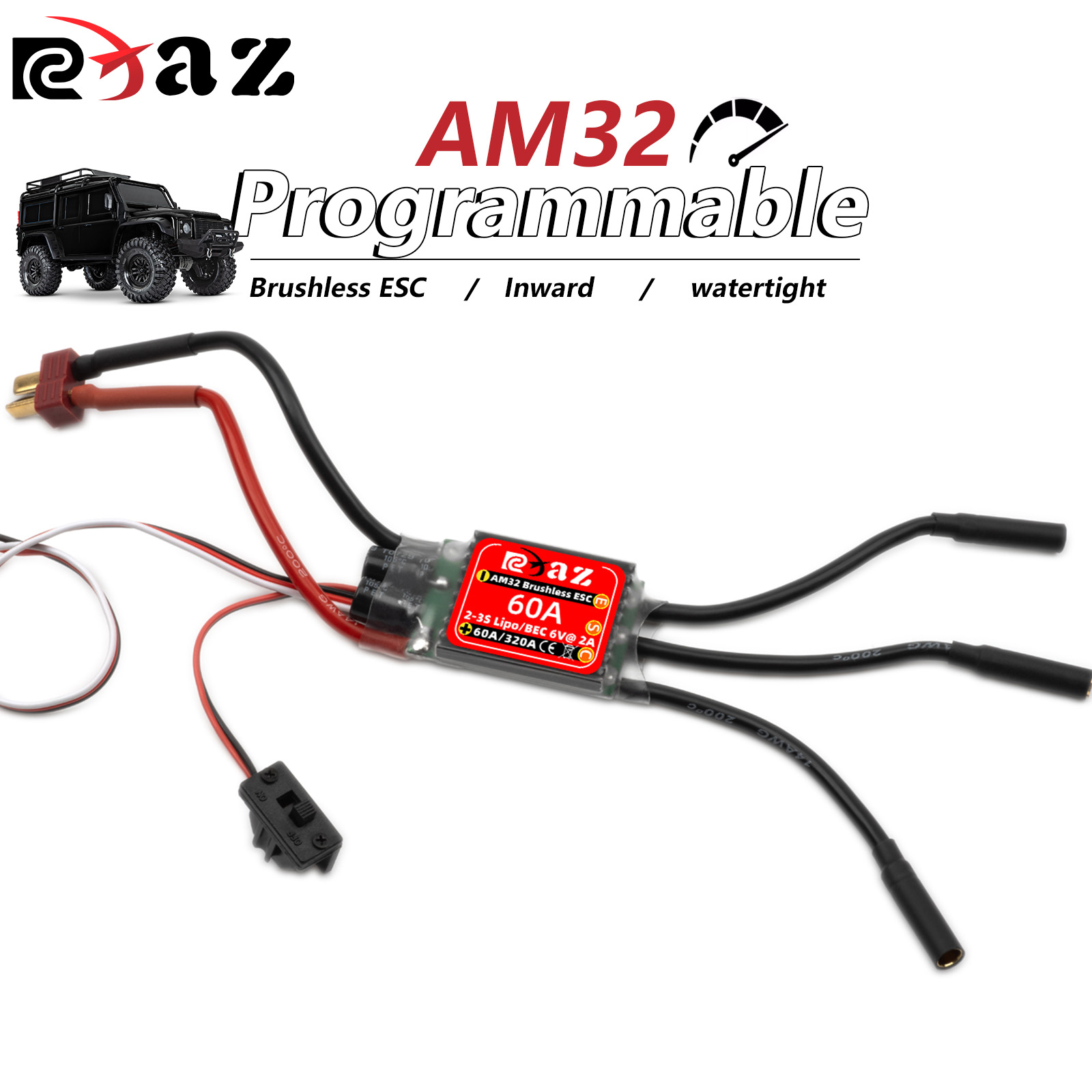RCXAZ AM32 60A Brushless ESC E - Rc Submarine Water บทวิจารณ์และราคา