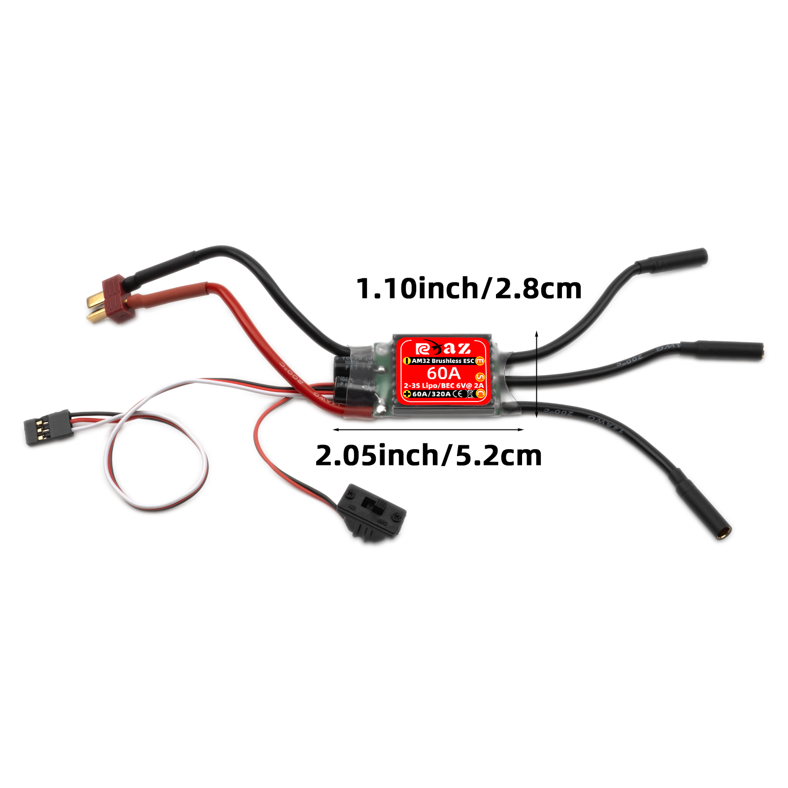 RCXAZ AM32 60A Brushless ESC E - Rc Submarine Water บทวิจารณ์และราคา