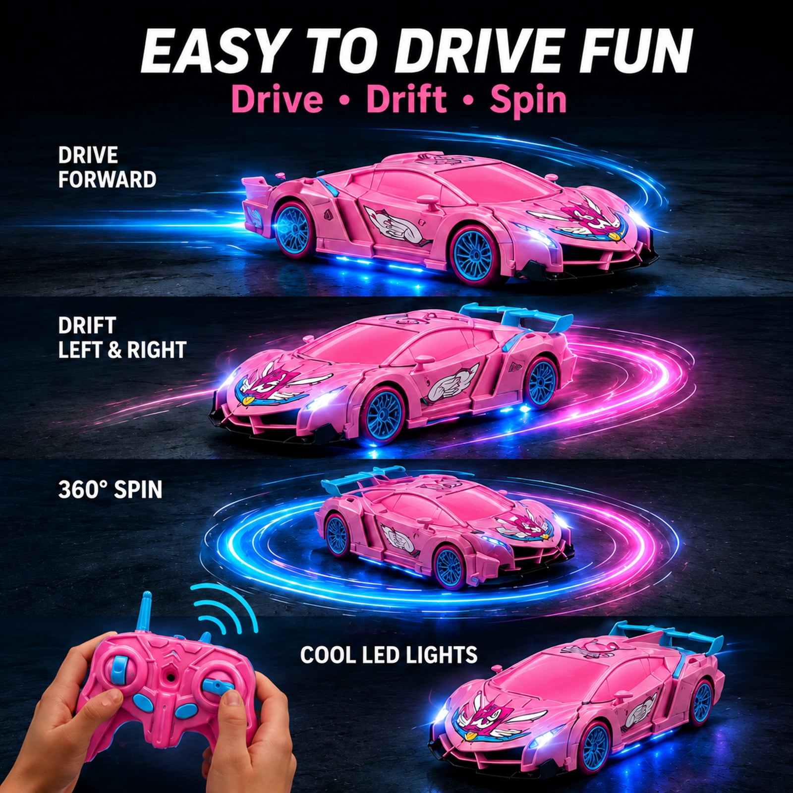 รถหุ่นยนต์แปลงร่างยูนิคอร์น RC - Rc Hobby Tech Bali บทวิจารณ์และราคา