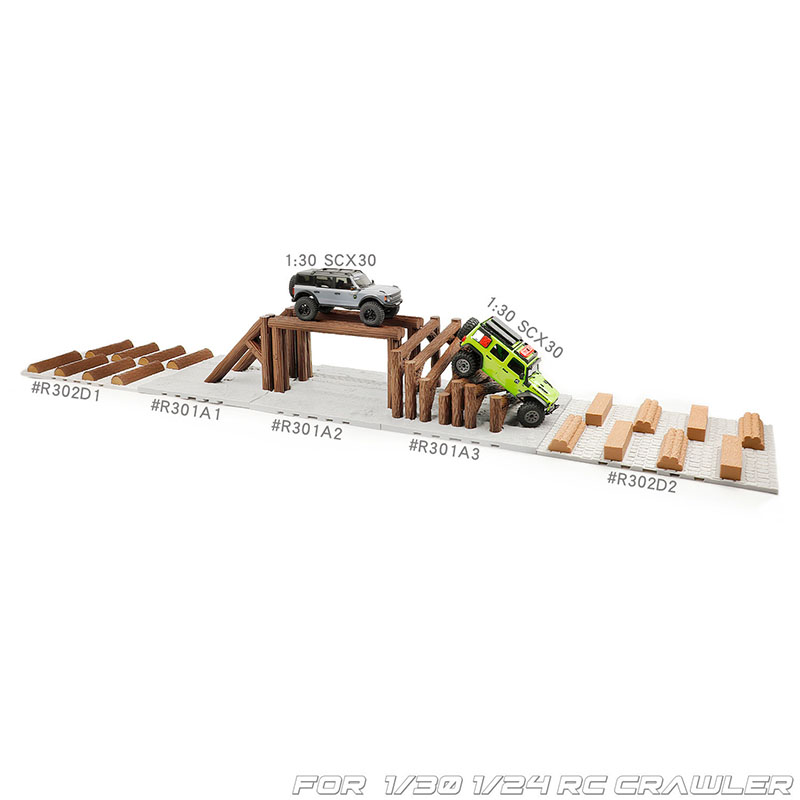สิ่งกีดขวางถนนจำลองจากไม้ อุปส - Rc Hobby Track บทวิจารณ์และราคา
