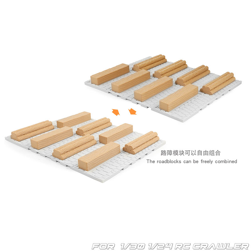 สิ่งกีดขวางถนนจำลองจากไม้ อุปส - Rc Hobby Track บทวิจารณ์และราคา