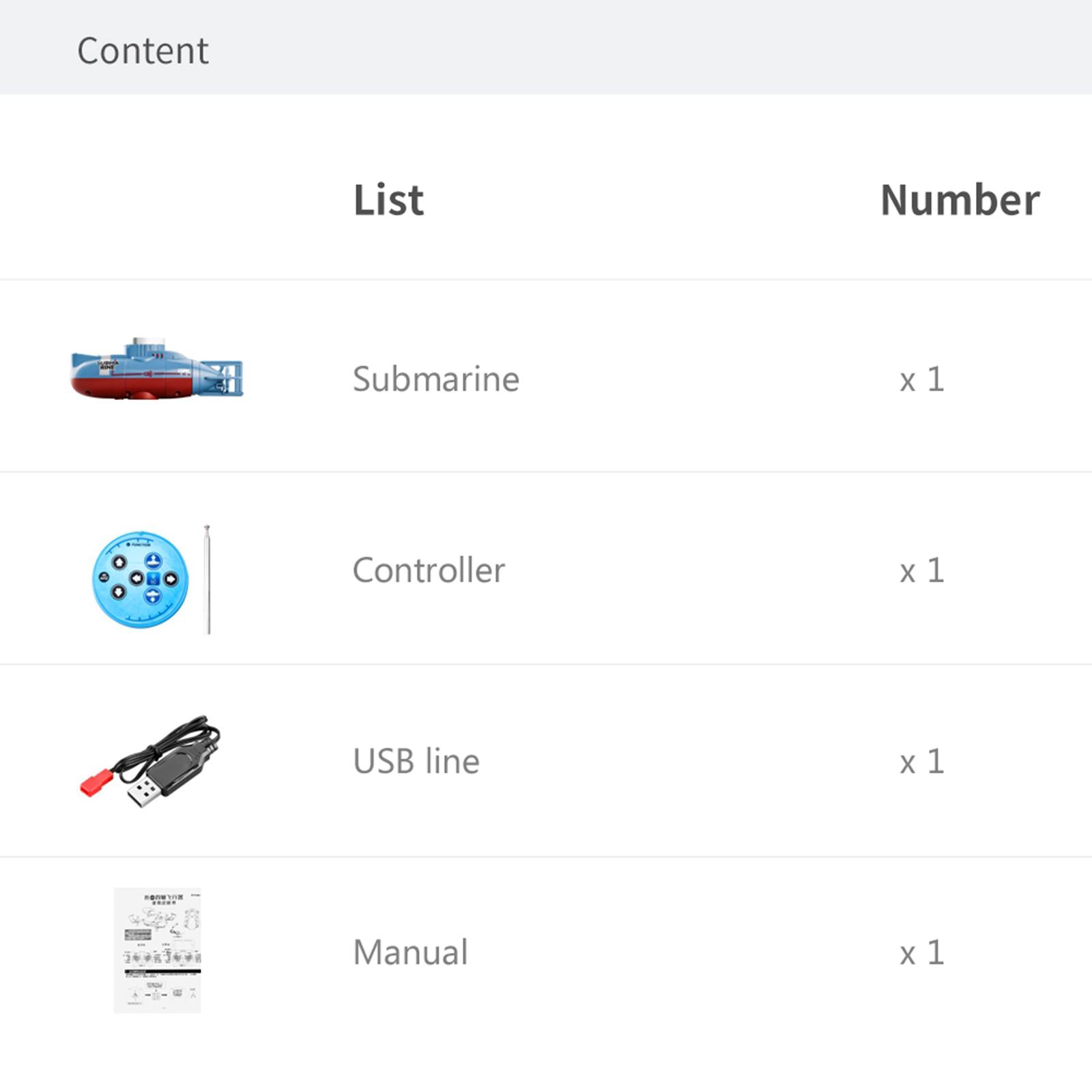 เรือดำน้ำ RC ขนาดเล็กใต้น้ำ สำ - Rc Submarine Water บทวิจารณ์และราคา
